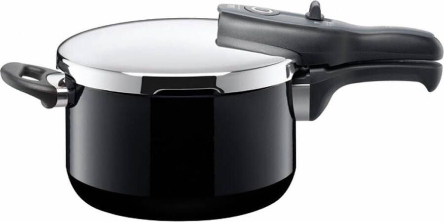 Snelkookpan 4.5l zonder inzet Ø 22 cm Zwart binnenzijde silargan functionele keramiek geschikt voor inductie