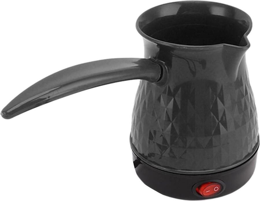 Snelle Verwarming Draagbare Koffiepot 500ML met Dubbele Bescherming Warme Koffie Onderweg Zwart