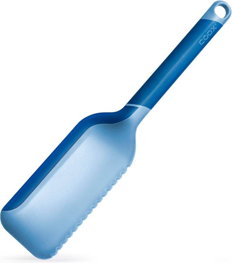 Snijlifter taartschep keukenhulp met functioneel deel van siliconen (blauw)