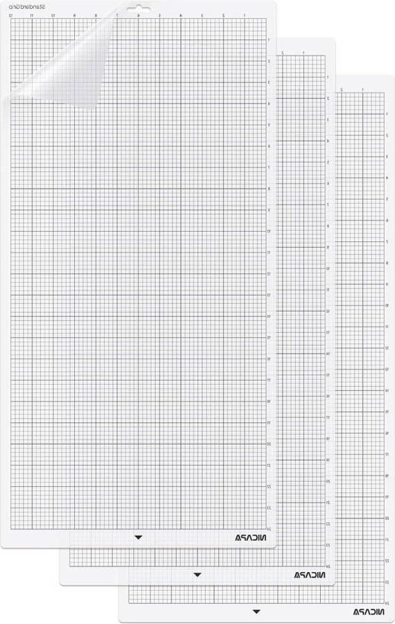Snijmat 30 x 60 cm voor Silhouette Cameo 4 3 2 1 Verpakking van 3 Hechtend en antislip Reserve-accessoireset Vinyl ambachtelijk