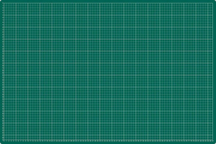 Snijmat Rillstab A1 900x600mm Uniek zelf-herstellend materiaal Groen 3-laags