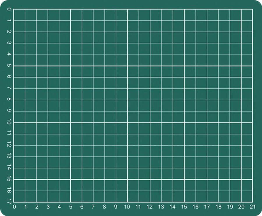 Snijmat Rillstab A4 302x227mm Uniek zelf-herstellend materiaal Groen 3-laags