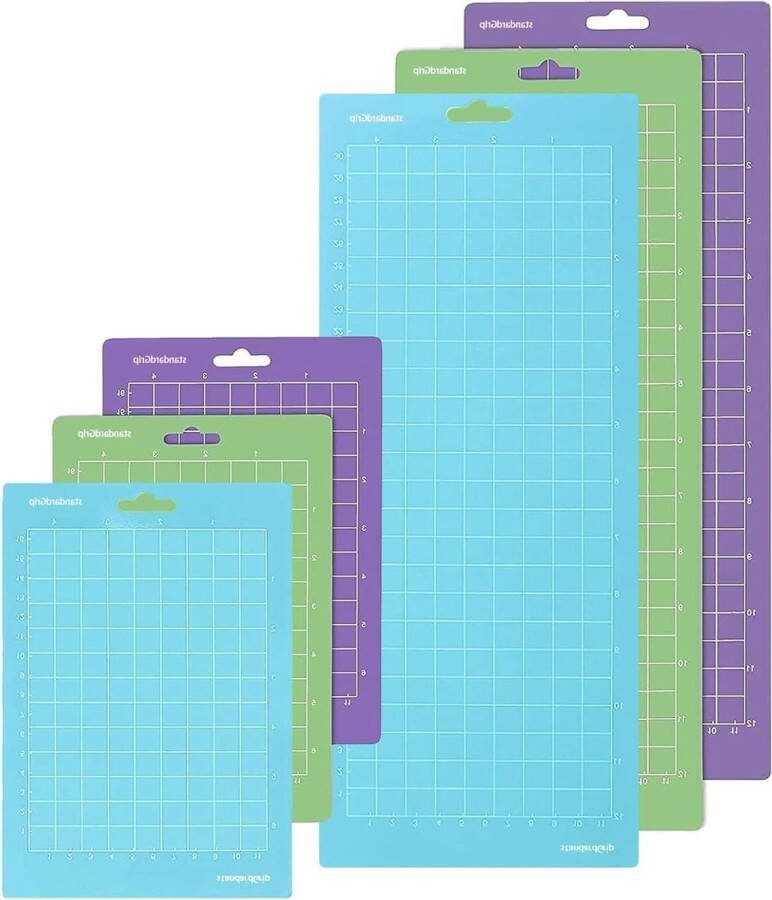 Snijmat voor Cricut Joy 6 stuks 114 x 305 cm & 115 x 165 cm antislip duurzaam Variety Grip vervangende lijm Light Standard Sterke Grip ambachtelijk naaien