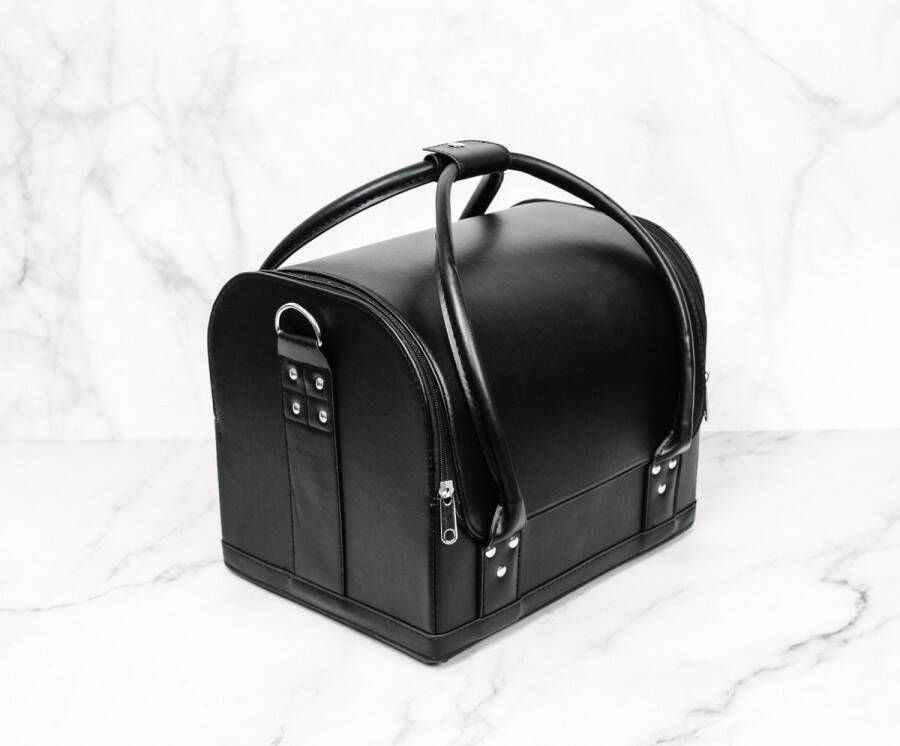 SNN Create kunstlederen Naaidoos opbergbox met hengsel naaibox -naaikoffer fournituren tas naaimand