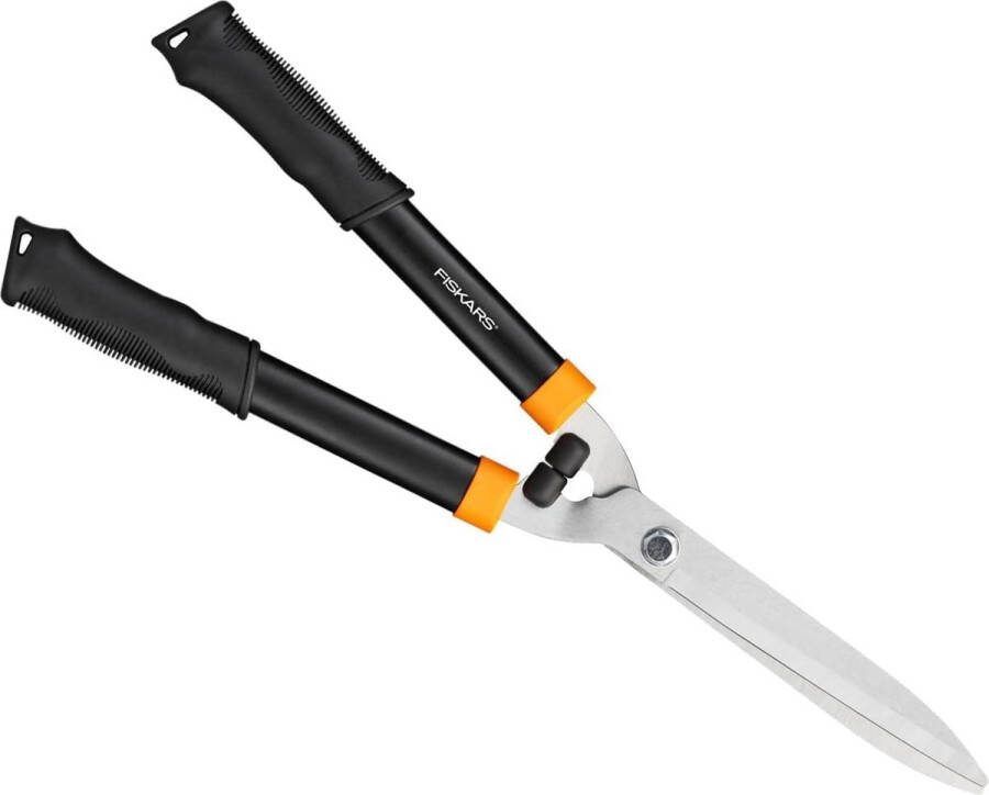 Snoei- en vormgeving heggenschaar 59 cm gehard staal kunststof zwart oranje Heggenschaar