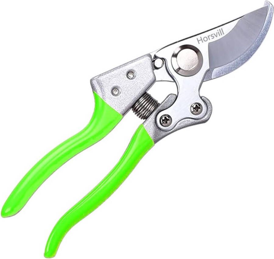 Horsvill Garden Shears Garden Shears Heavy Duty Japanese Secateurs with SK4 Steel Garden Shears for Outdoors Bypass Secateurs Hedge Trimmer Tree Trimmer (Green)