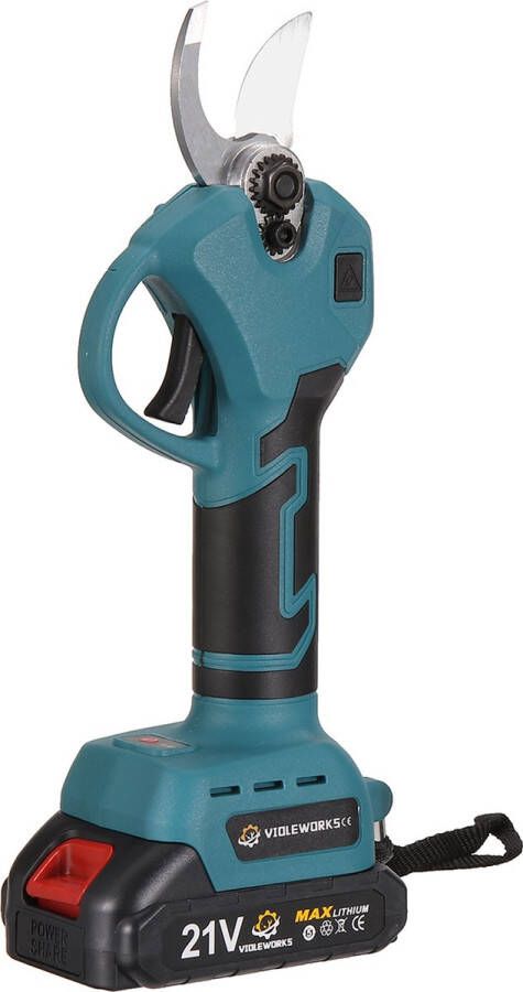 Snoerloze snoeischaar 30mm Borstelloze tuinschaar Heerschaar Snoeischaar met 2 oplaadbare accu