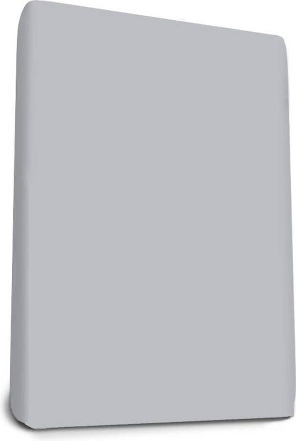 Adore Slaapcomfort Adore Hoeslaken Jersey de luxe Zilver Grijs 100 x 200 cm