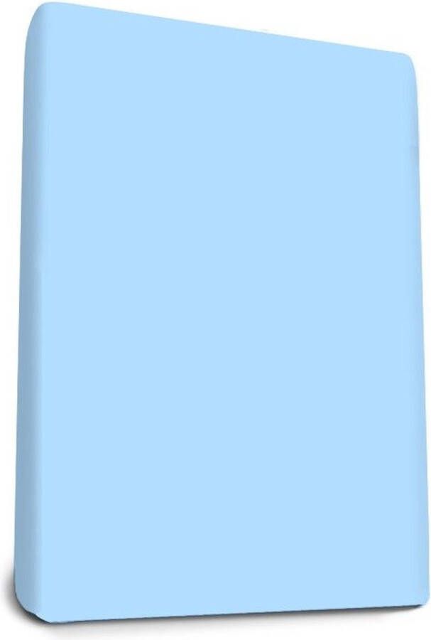 Adore Slaapcomfort Adore Hoeslaken Percaline katoen Zacht Blauw 140 x 200 cm