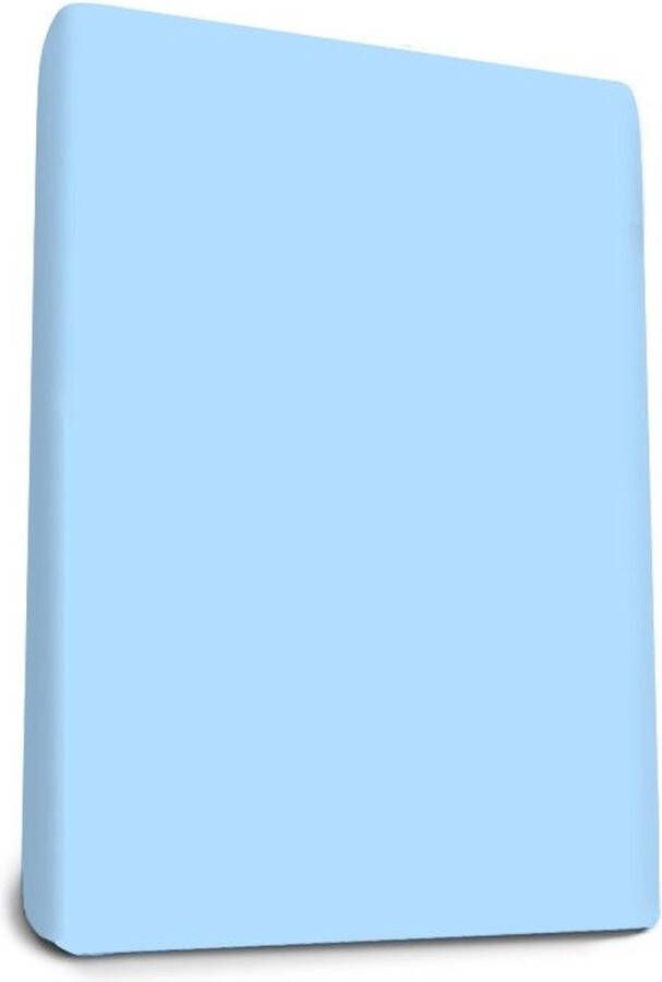 Adore Slaapcomfort Adore Hoeslaken Percaline Topper katoen Zacht Blauw 160 x 200 cm