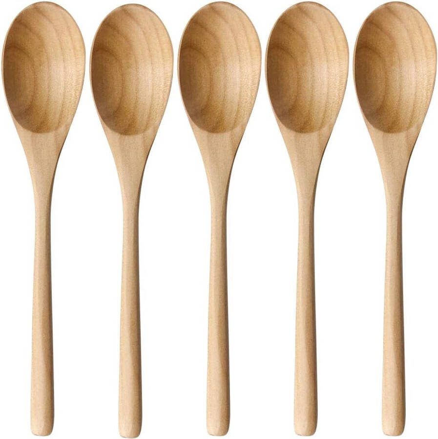 Soeplepel 5 stuks houten soeplepel met doos