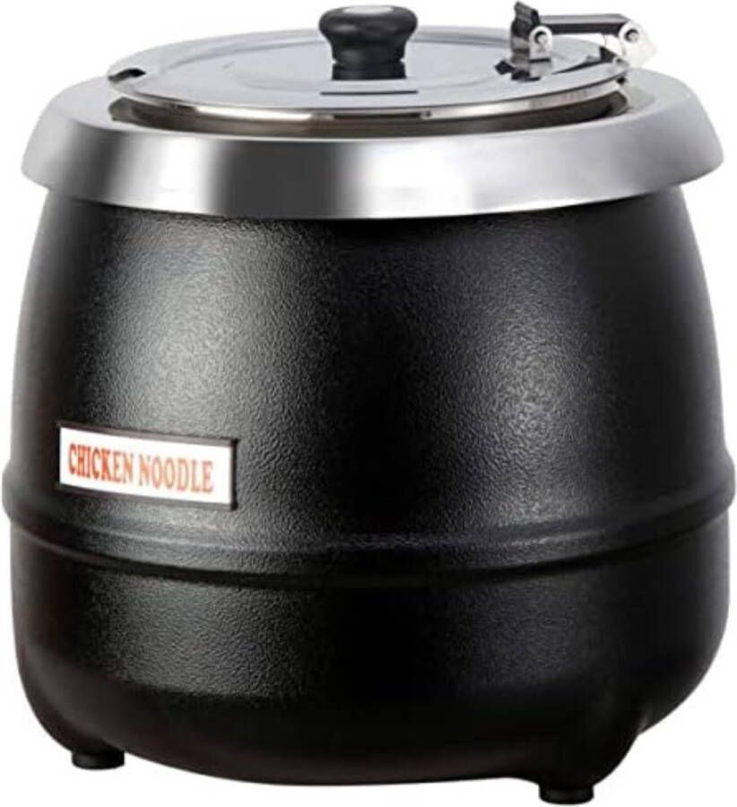 Soeppan 10 Liter Soep Pan Soeppannen 400 W Zwart