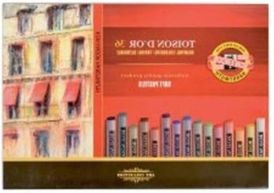 Soft Pastelkrijt set van 36 rond Toison D'or
