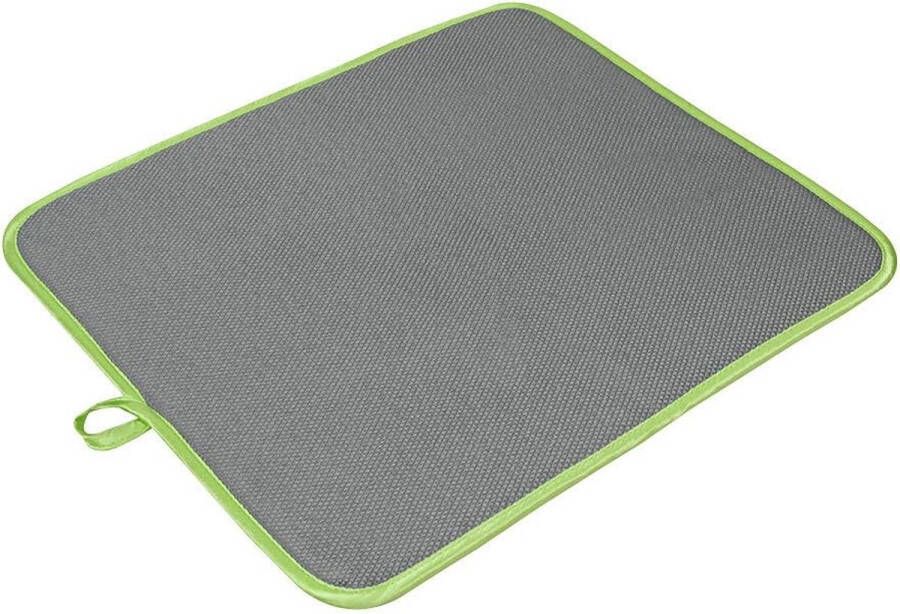 Softex afdruipmat buiten: 100% polyester groen grijs 40 x 45 x 1 cm
