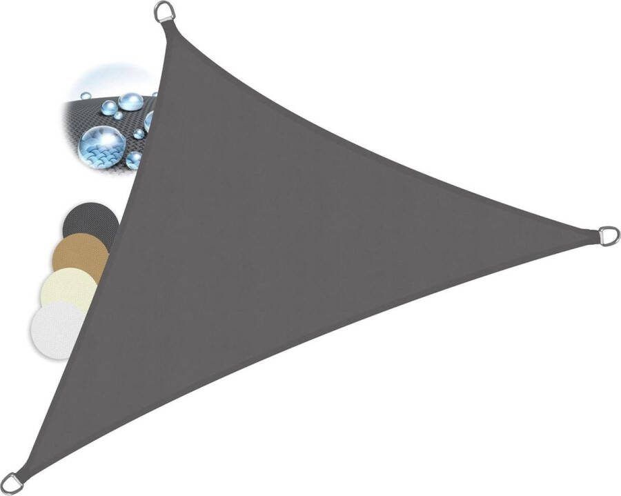 Sol Royal Schaduwdoek Driehoek 6x4x4m Antraciet SolVision PS9 Zonwering UV-bescherming PES Zonnezeil 600x420x420 cm Waterafstotend Ademend Luifeldoek Terras Tuin schaduwdoek