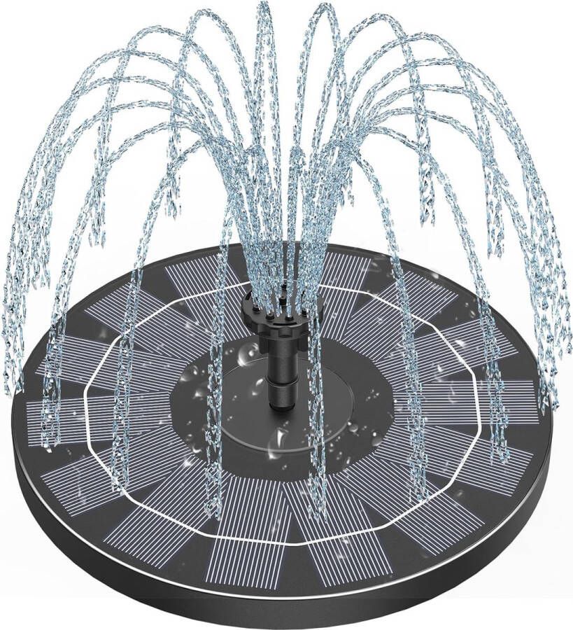 Solar fontein op zonne energie Tuinfontein Tuin decoratie Must have voor in uw tuin!