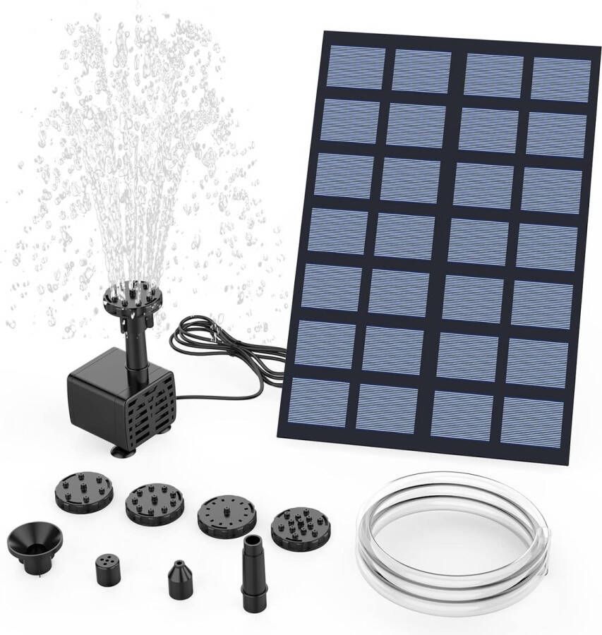 Solar fontein op zonne energie Tuinfontein Tuin decoratie Must have voor in uw tuin!