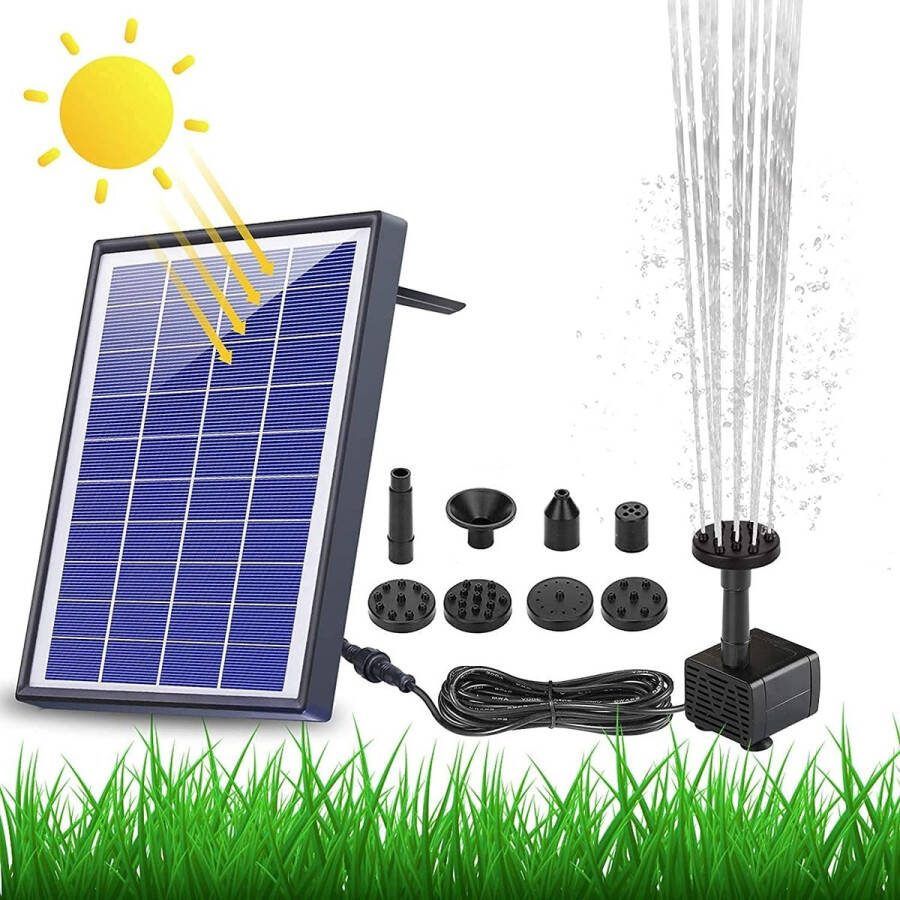Solar fontein op zonne energie Tuinfontein Tuin decoratie Must have voor in uw tuin!