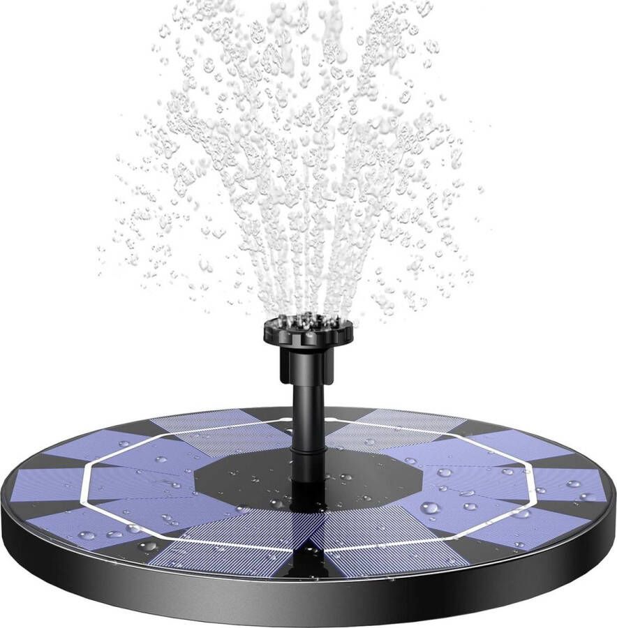 Solar Fontein Pomp met Batterij Backup AISITIN (3w) Krachtige Zonne-energie Waterpomp solar fontein