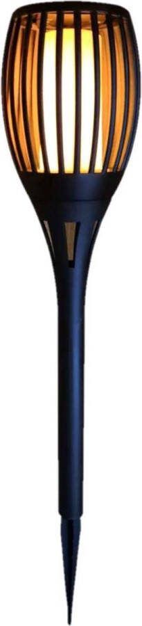 Solar tuinlamp fakkel prikspot met vlameffect op zonne-energie 58 cm verticaal design Prikspots tuinverlichting