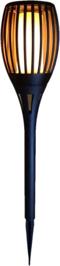 Solar tuinlamp fakkel prikspot met vlameffect op zonne-energie 78 cm verticaal design Prikspots tuinverlichting