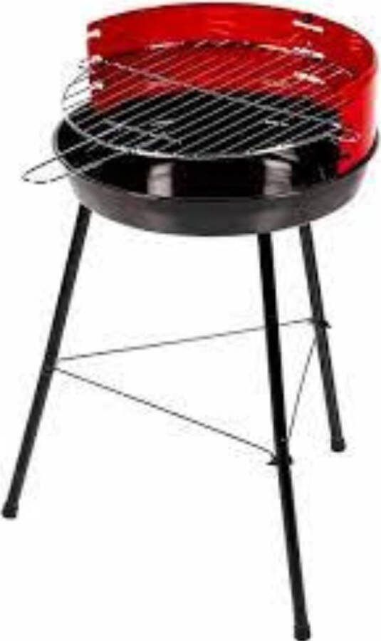 Somagic Beach Grill Houtskoolbarbecue Geschikt voor 8 personen Compacte Mee neem Formaat van 40 x 50 x 45 cm (Grijs)