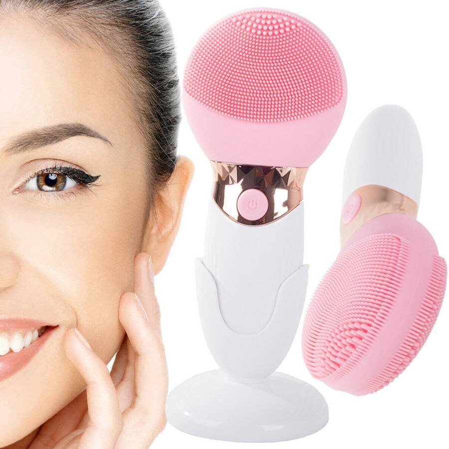 Sonische gezichtsreinigingsborstel Siliconen borstel voor de huid Elektrische gezichtsreiniger verzorging Face Scrubber Stimulator massage Universeel