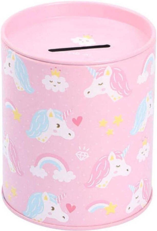 Spaarpot eenhoorn originele spaarpot met deksel dierendesign voordelige doos potlooddoos roze eenhoorns