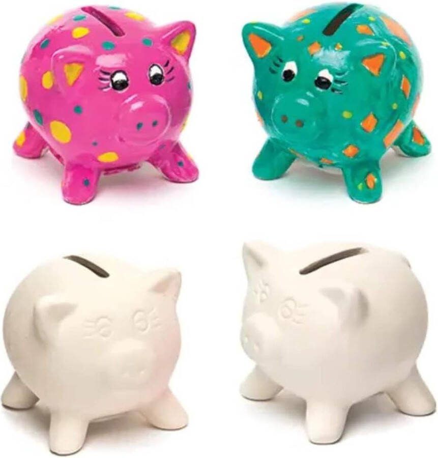 Spaarpot Kinderen Spaarpot Keramische Varken Spaarpot Set van 4 Stuks