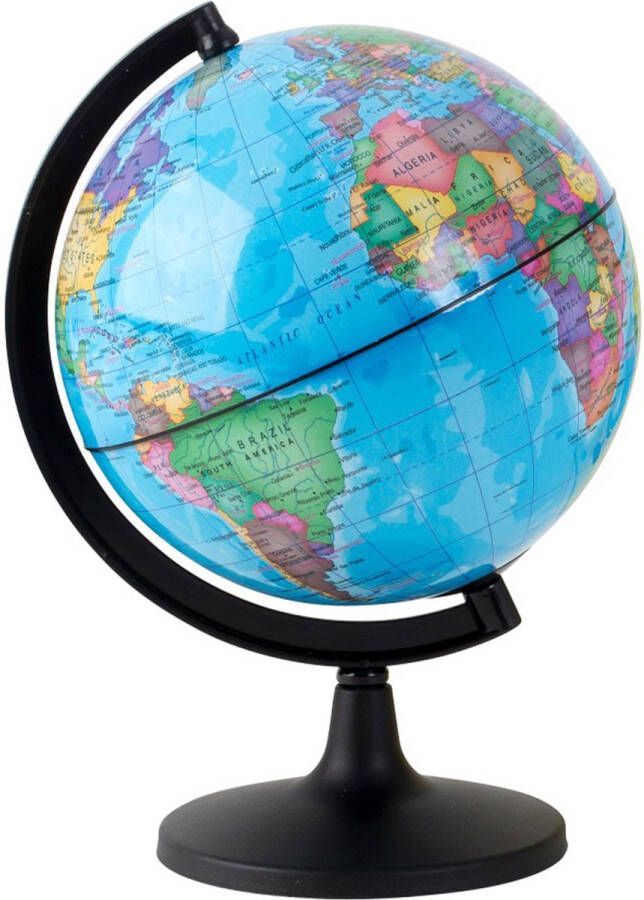 Merkloos Spaarpot voor kinderen Globe Wereldbol Op standaard Dia 14 cm Spaarpotten