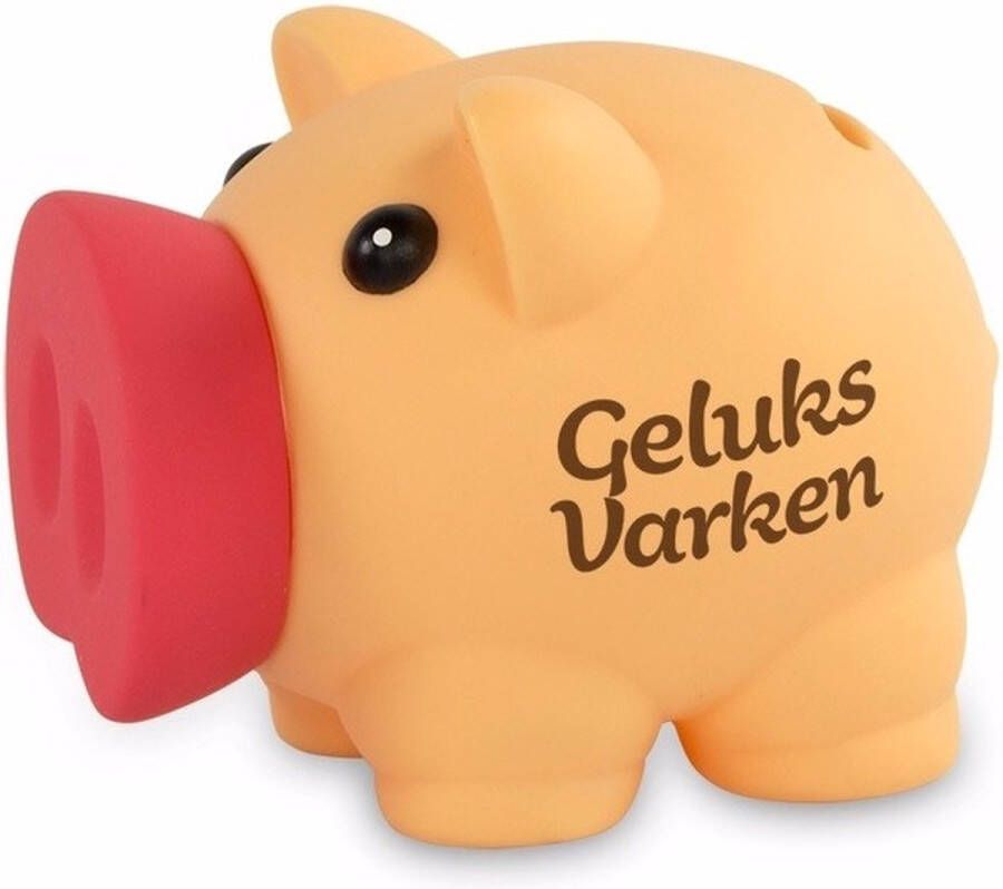 Merkloos Cadeau spaarpot Spaarvarken Geluksvarken 10 cm Kind Spaarpotten