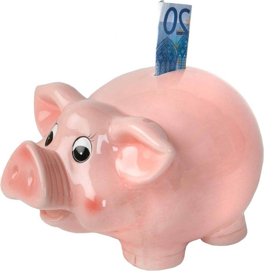 Spaarvarken Piggy Pink XXL Mooi design voor sparen en decoratie