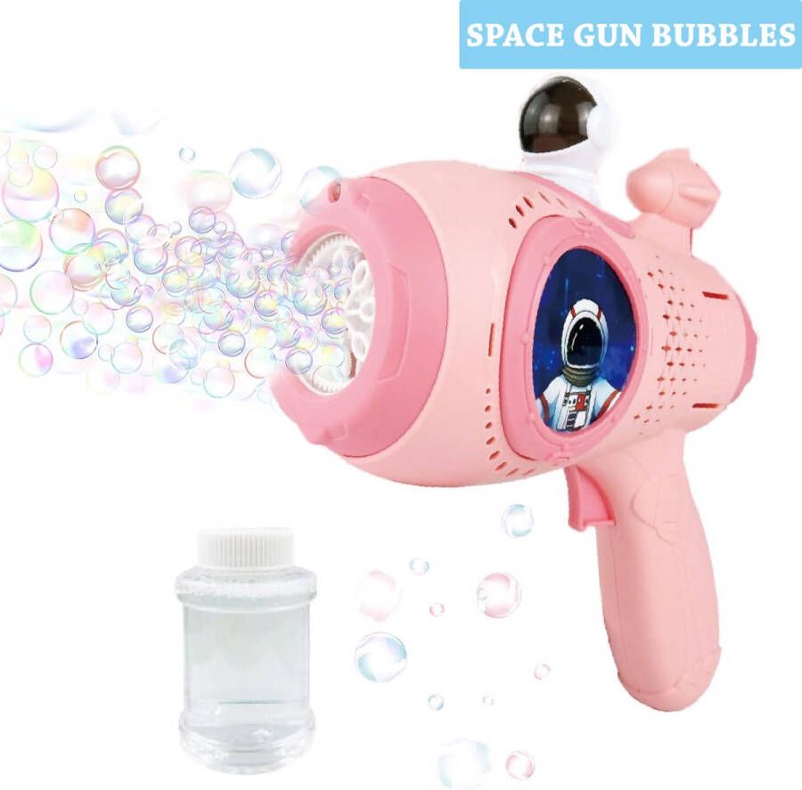 Space Gun Bubbles Speelgoed bellenblaas pistool schiet bellen -incl. zeep en batterijen