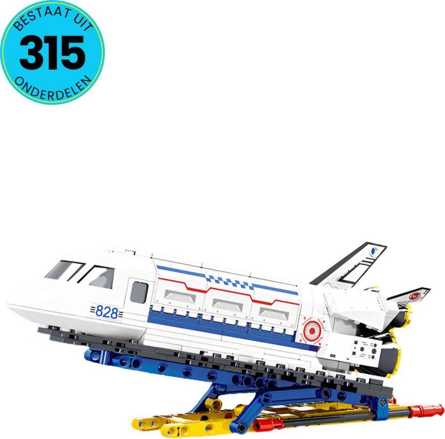 Space Shuttle Ruimteschip Speelgoed Set Geschikt Voor LEGO Vanaf 6 Jaar 315 Bouwstenen Bouwset STEM Speelgoed Bouwsets Bouwspeelgoed Inclusief Handleiding