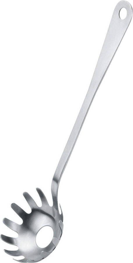 Spaghettilepel roestvrij staal zilver 8 5 x 8 x 12 cm