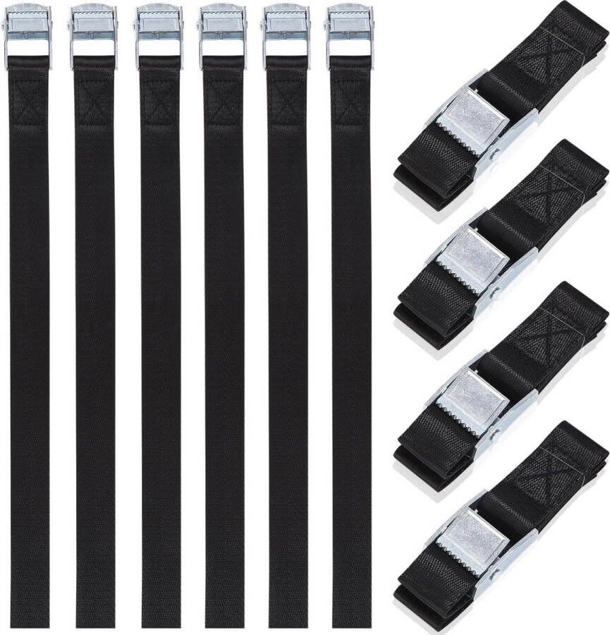 Spanbanden 10 stuks 50 cm bevestigingsriemen fietsdrager verstelbare sjorbanden voor motorfiets bagage. Spanbanden met ratel