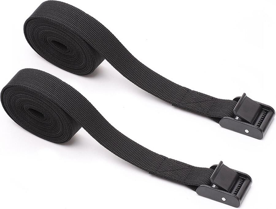 Spanbanden 4 stuks 150 x 2 5 cm zwarte spanbanden met gesp Verstelbare Heavy Duty Retainer Korte riemen Spanbanden voor bestelwagens fietsen aanhangwagens bagage