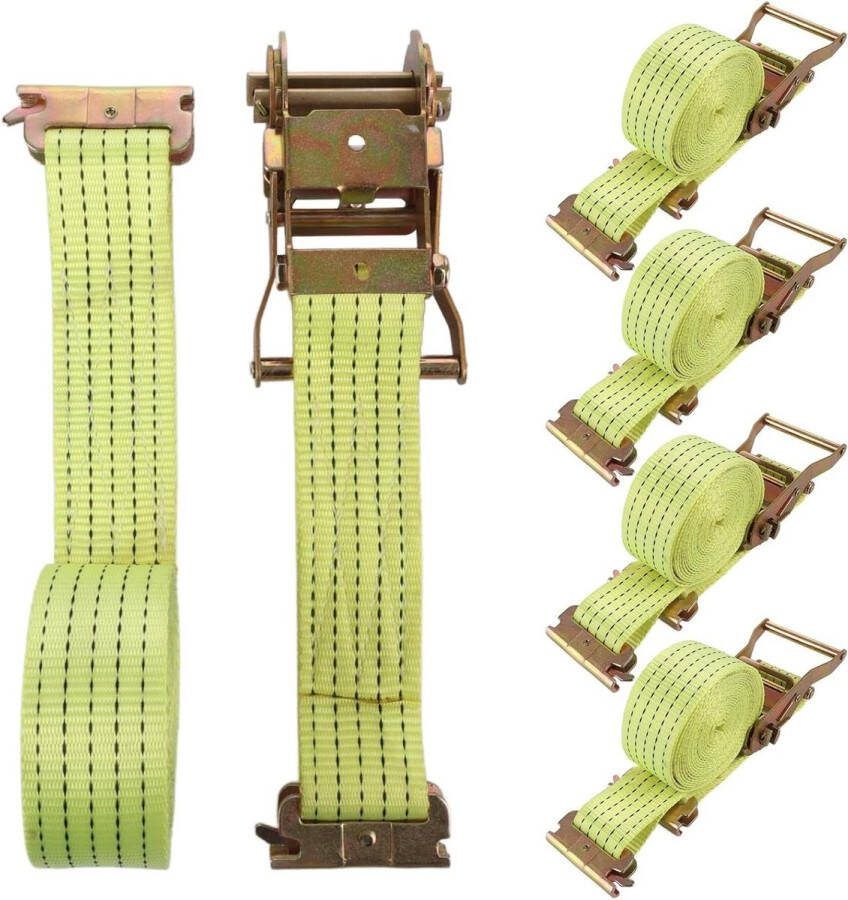 Spanbanden met ratel 4 stuks 45 meter Spanbanden met ratel