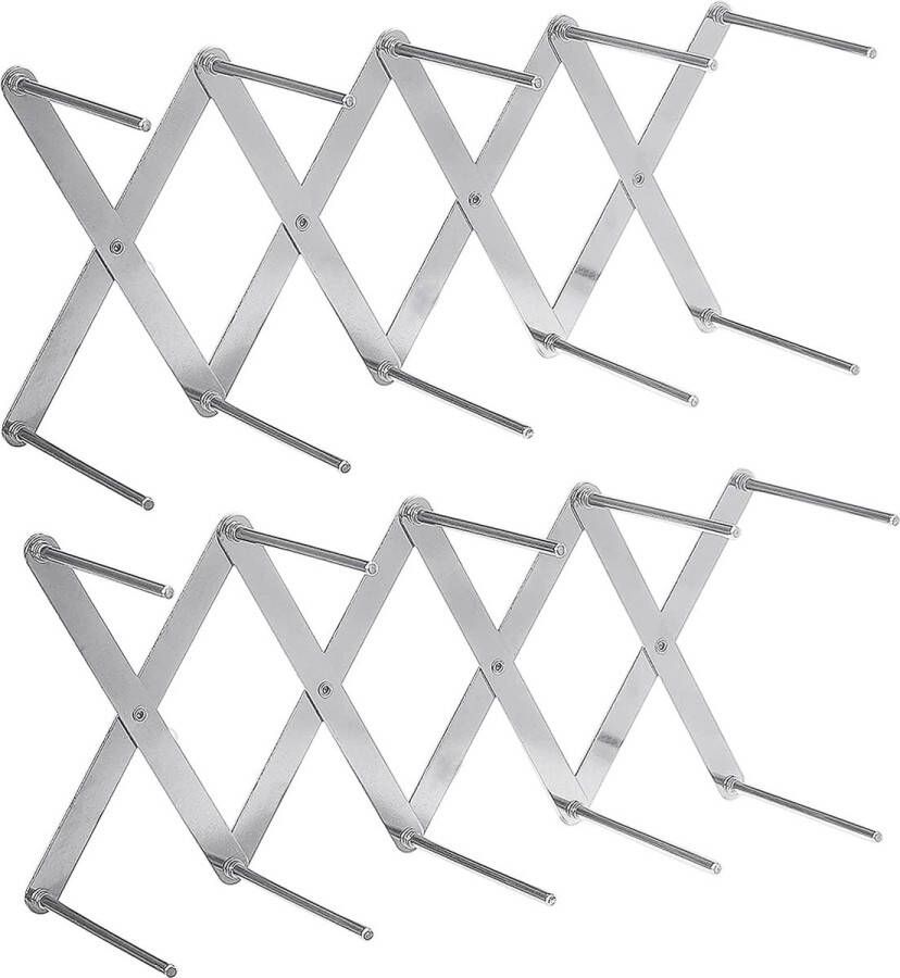 Spareribs Houder Grill 2-delige set ribbenhouder roestvrij staal barbecue grillrooster opvouwbaar voor barbecue voor houtskoolbarbecue gasbarbecue