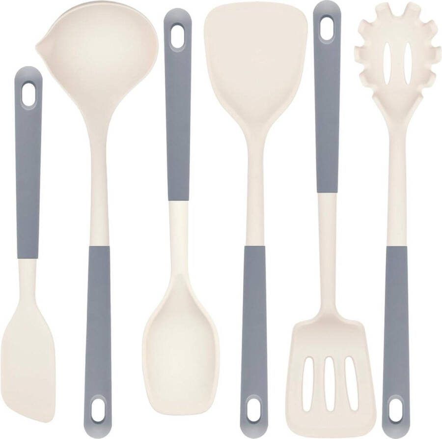 Spatel Set voor Keukengerei Off White 6 stuks