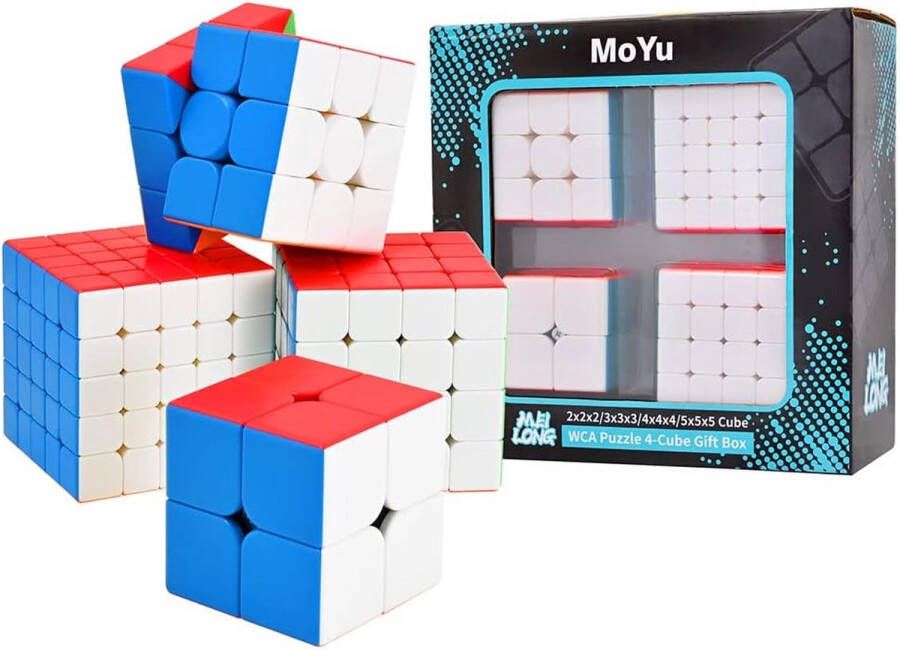 Speed Cube Set Moyu Cube Kubus Rubix Magic Cube Puzzelkubus Breinbrekers 2x2 3x3 4x4 5x5 Cadeauset