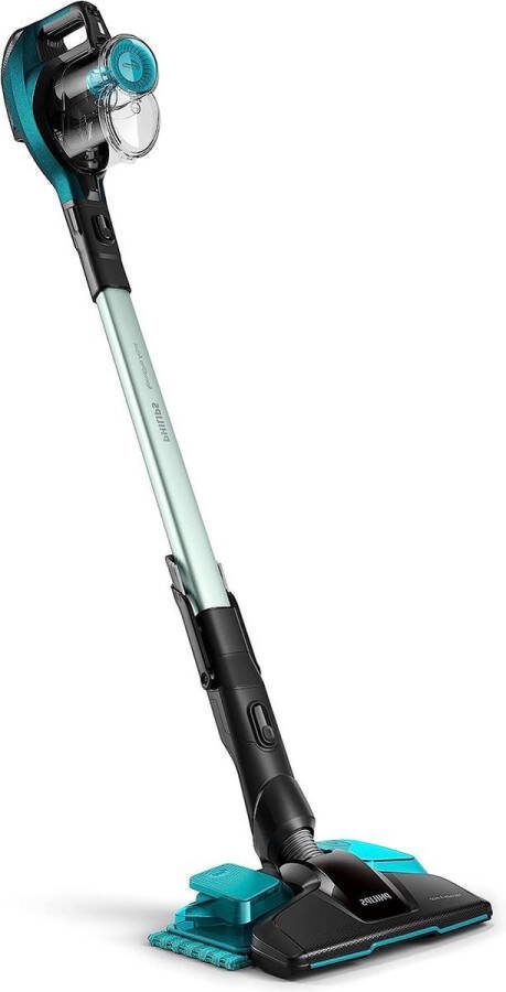 Speedpro Aqua Snoerloze Steelstofzuiger Stofzuiger Dweil en Kruimelzuiger Accuduur tot 50 Minuten Hygiënische Geïntegreerde Mop 180°-Mondstuk