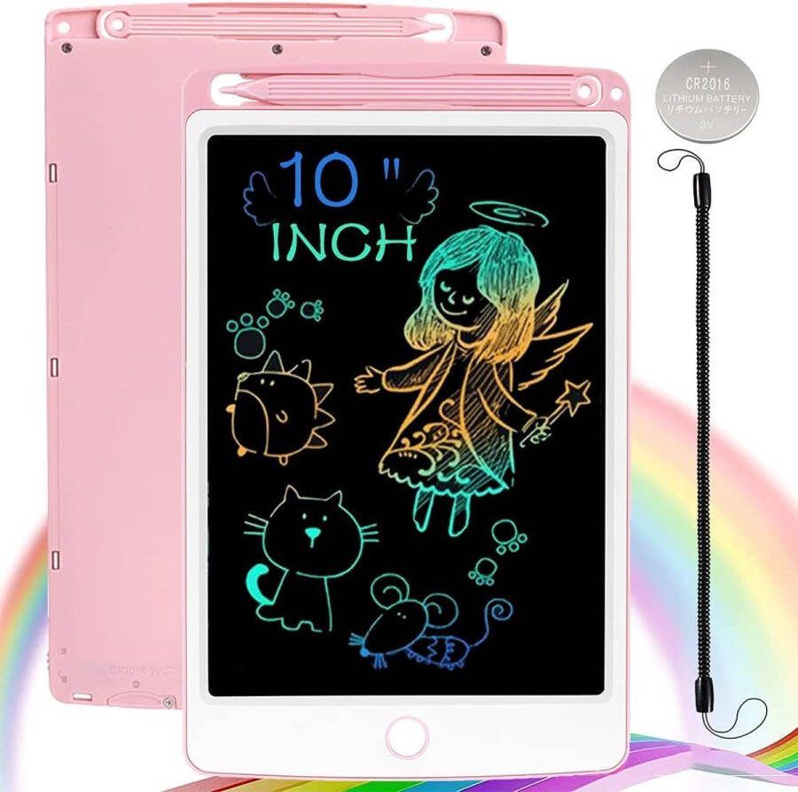 10 Inch LCD Schrijfbord Educatief Tekentablet voor Kinderen Roze Grafische Tablet Speelgoed 3+ Jaar