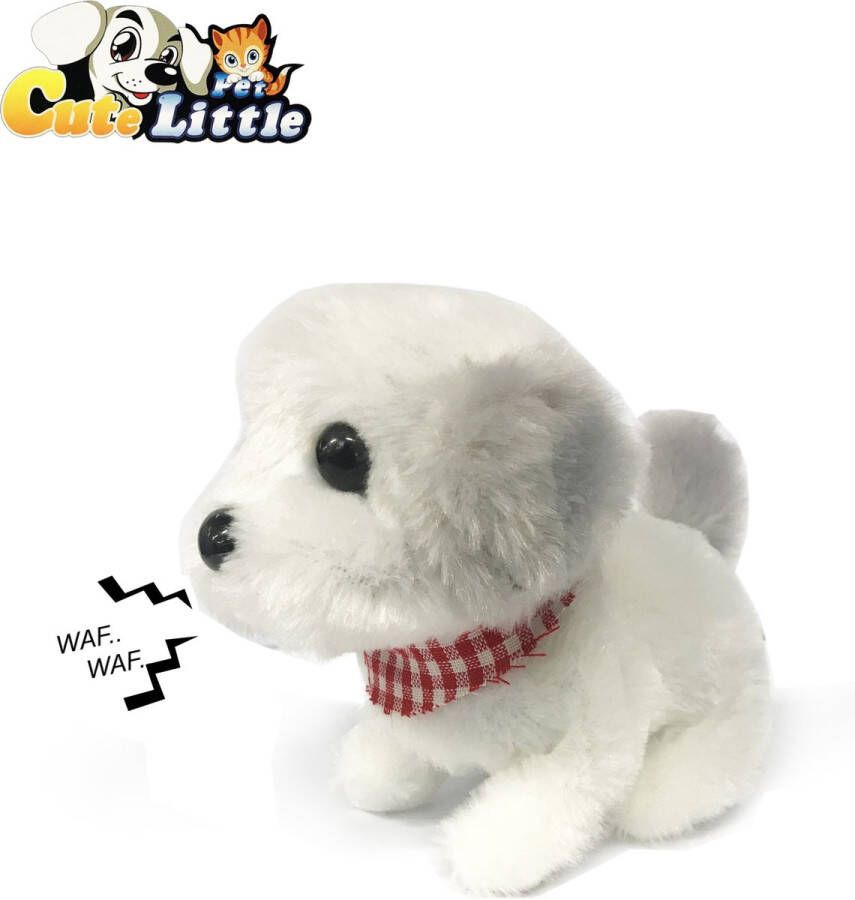 Merkloos Sans marque Speelgoed Hondje Interactieve kan lopen en blaffen schattige Puppy (incl.batterijen)