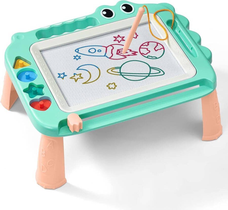 Speelgoed Magnetisch Tekenen Uitwisbaar Doodle Schrijfblok 4 Stempels