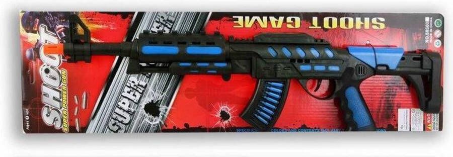 Speelgoed politie soldaten machine geweren met geluid 62 cm leger politie verkleed speelgoed accessoires