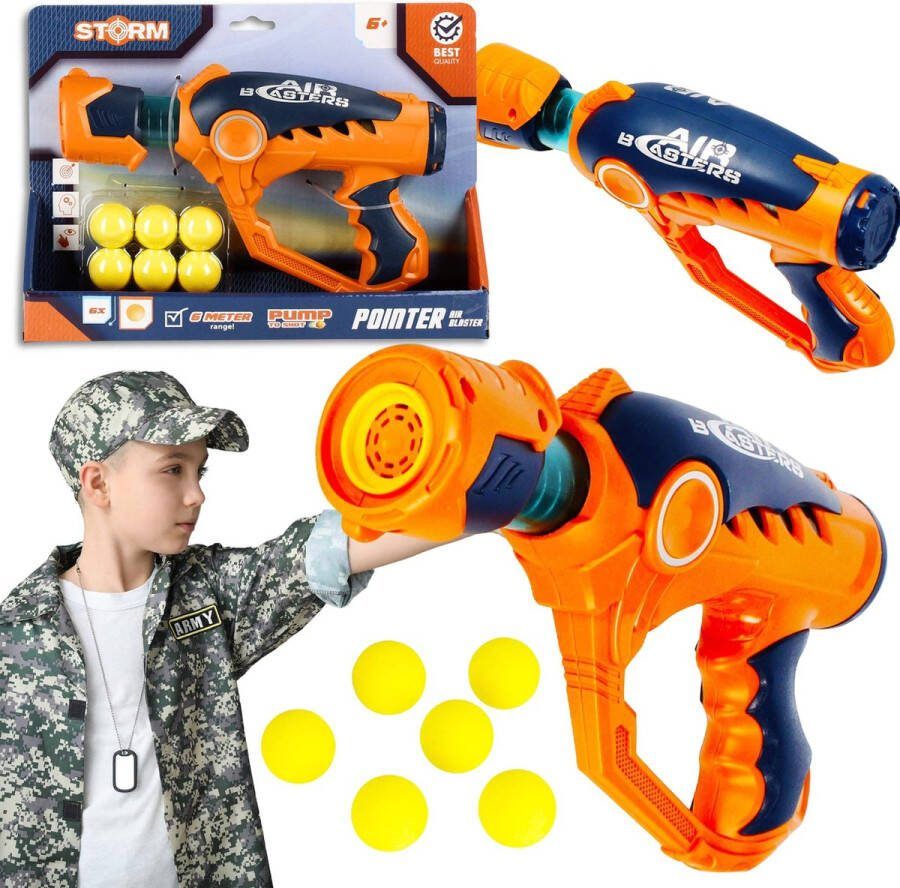 Speelgoedpistool met schuimballetjes voor kinderen lichtgewicht