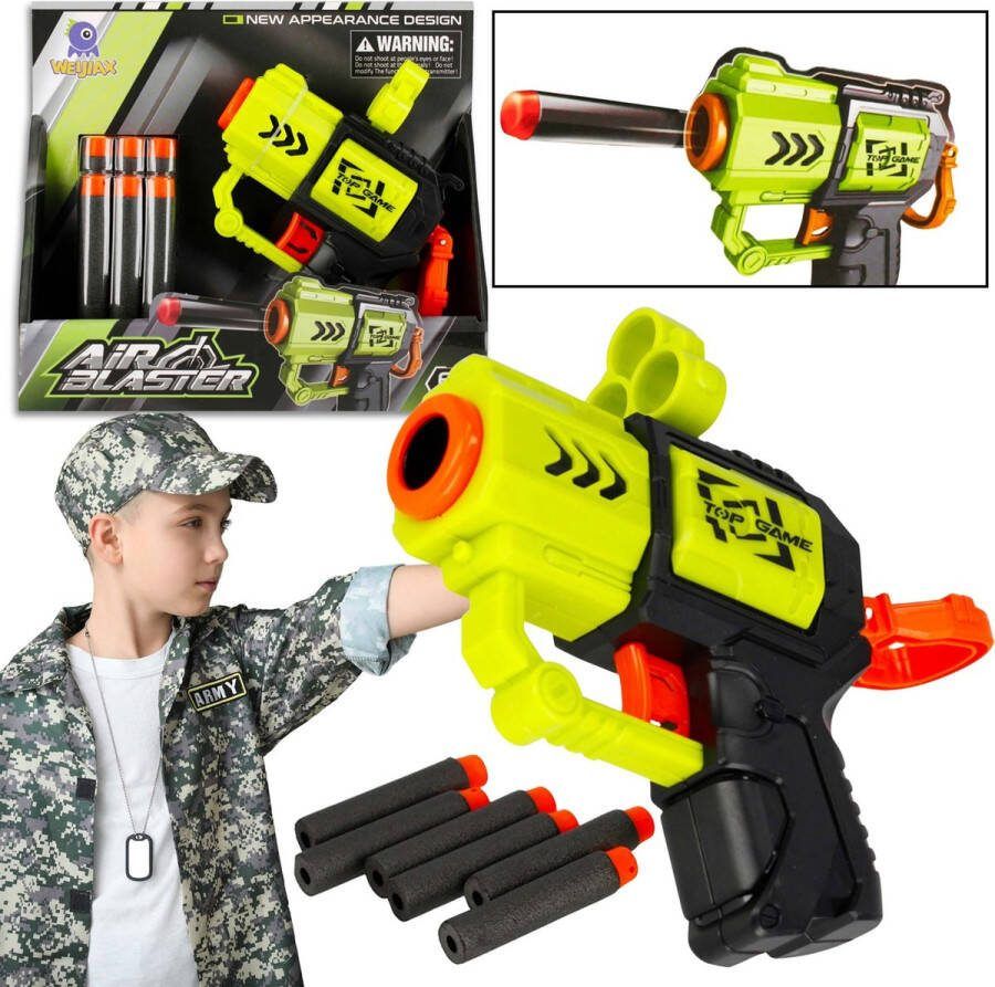 Speelgoedpistool met schuimpijltjes voor kinderen