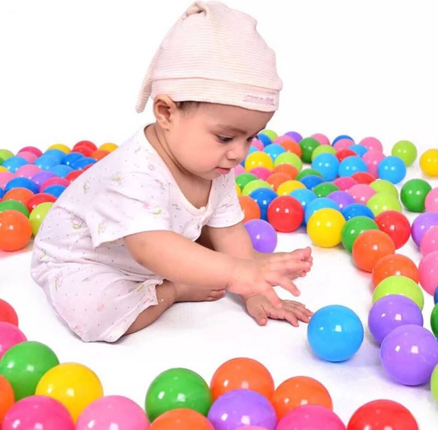 Speelhuis 100 Baby ballenbak ballen 5.5cm ballenbad speelballen voor kinderen vanaf 0 jaar- zonder ballenbak