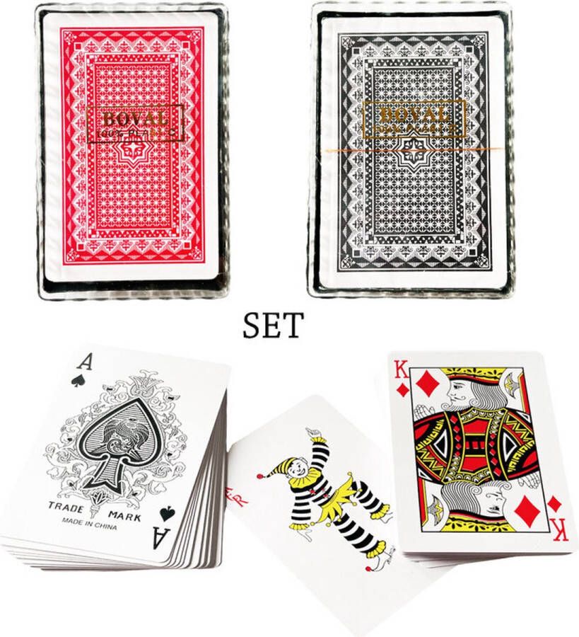 Speelkaart set 2-pak waterdicht 100% plastic Playing-cards Pokerkaarten